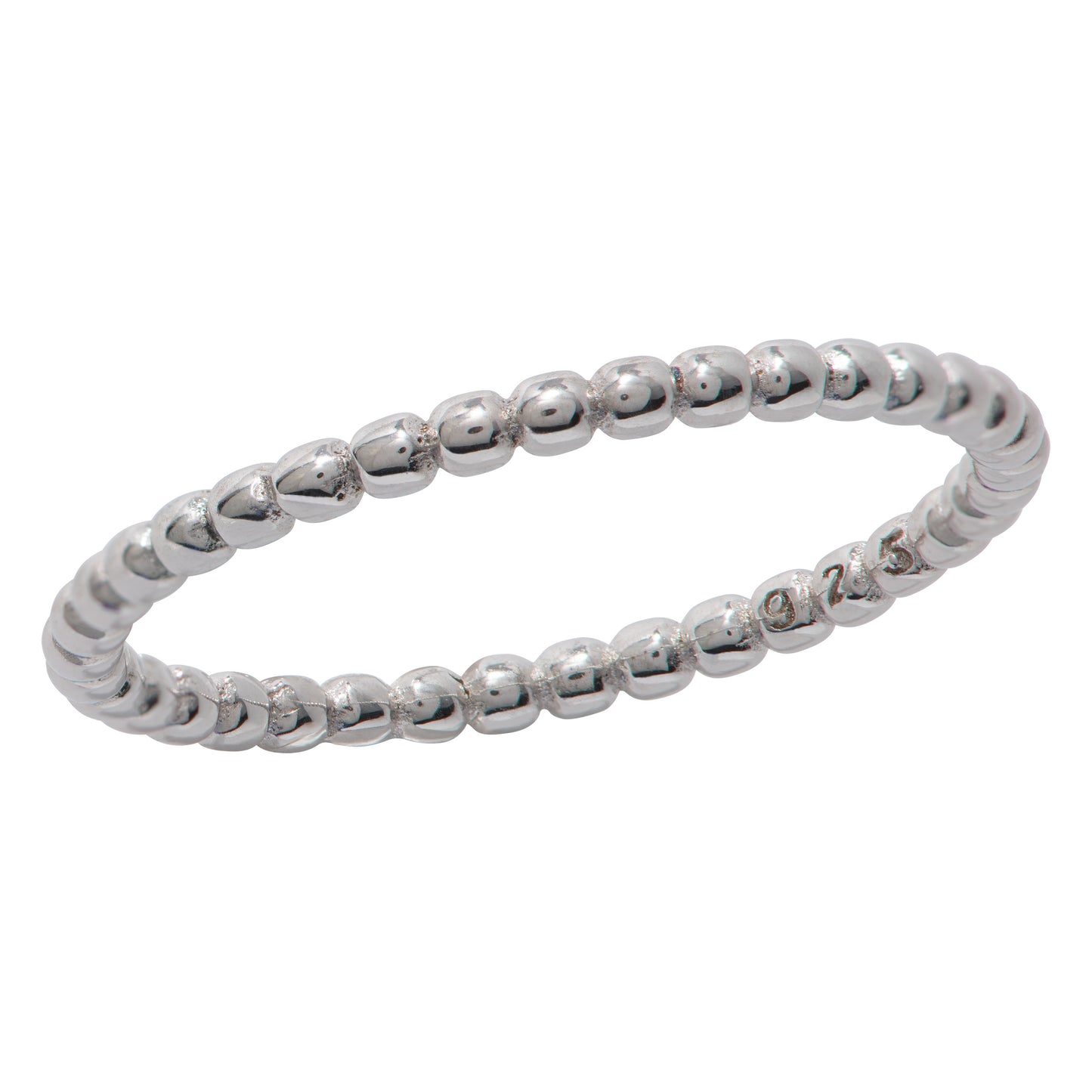 ILIANA BEAD SILVER RING