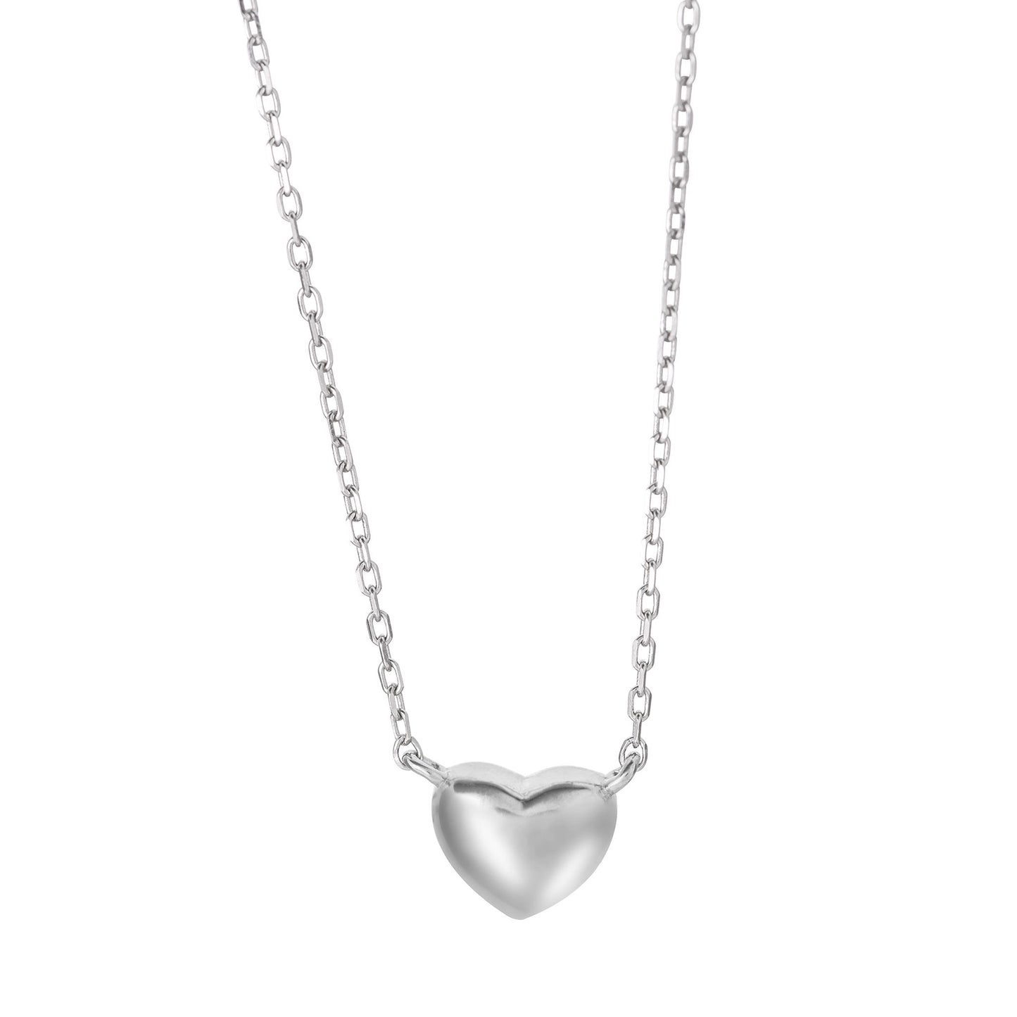 BERYL HEART SILVER NECKLACE