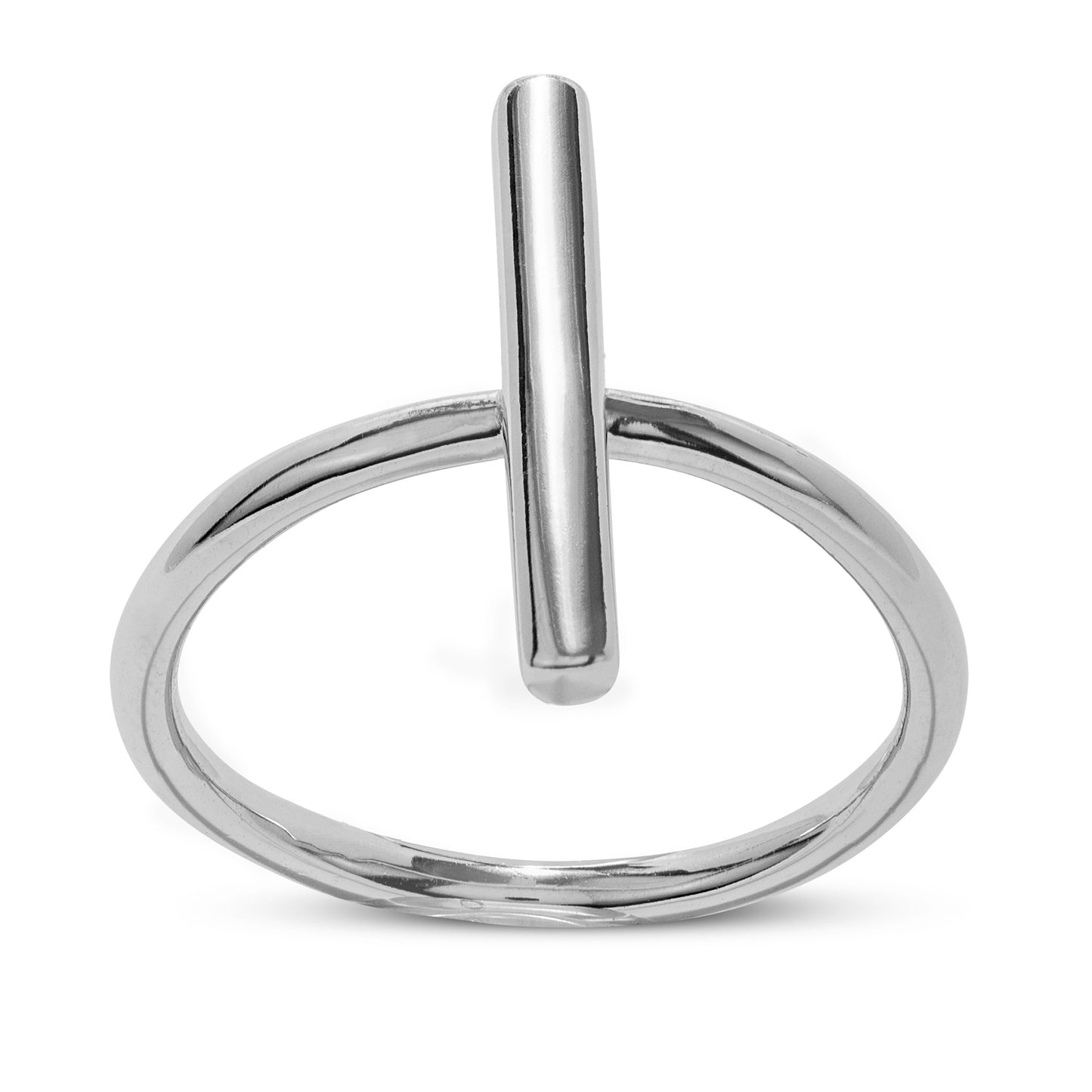 FI BAR SILVER RING